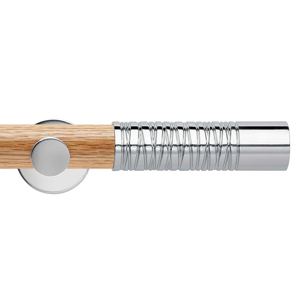 35mm Wired Barrel Eyelet Pole Set - Chrome – Surrey Lifestyle